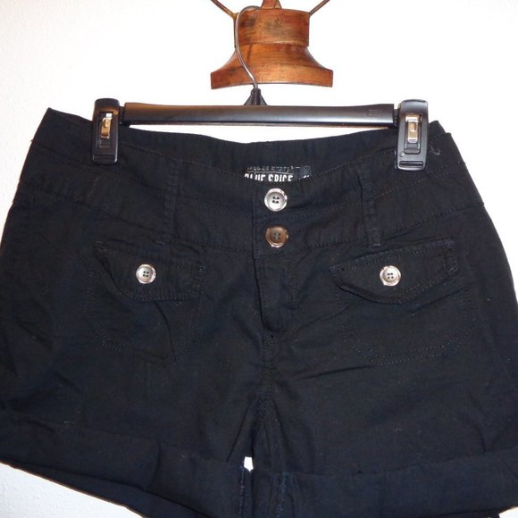 BLUE Spice Black Shorts Size 11 - Picture 4 of 5